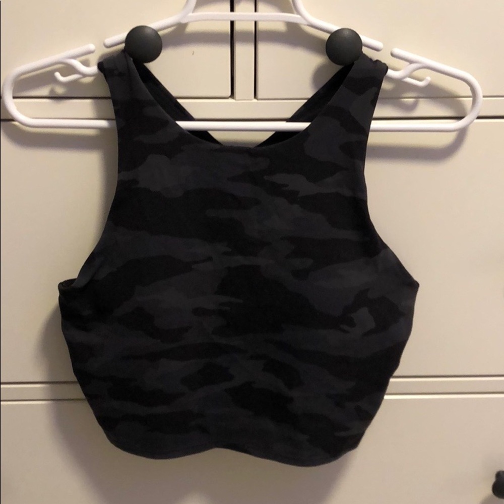 Athleta Black Camo Tank Top